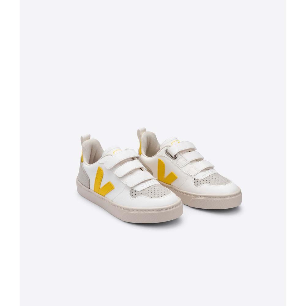 Veja V-10 CWL Joggesko Barn White/Yellow | NO 860AHK